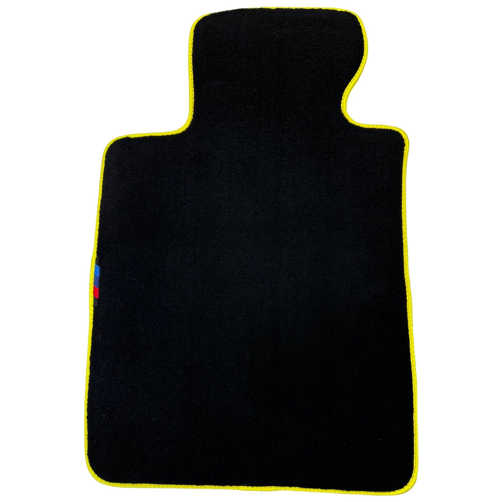 Black Floor Mats For BMW 3 Series F34 GT 2013-2020 | Yellow Trim - AutoWin