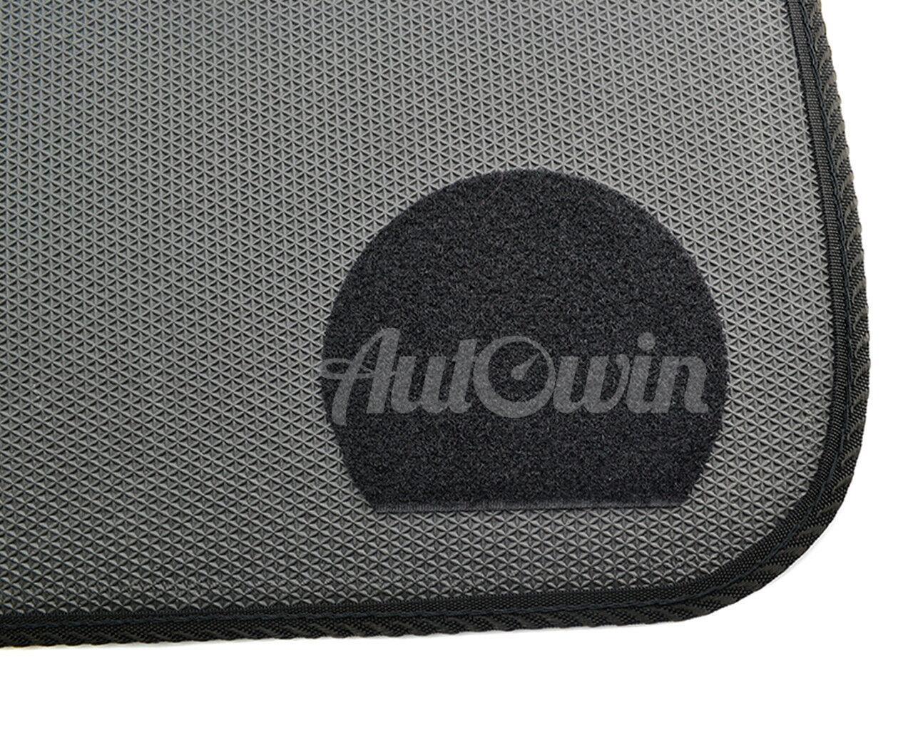 Black Floor Mats For BMW 4 Series F33 With Color Stripes Tailored Set Perfect Fit - AutoWin