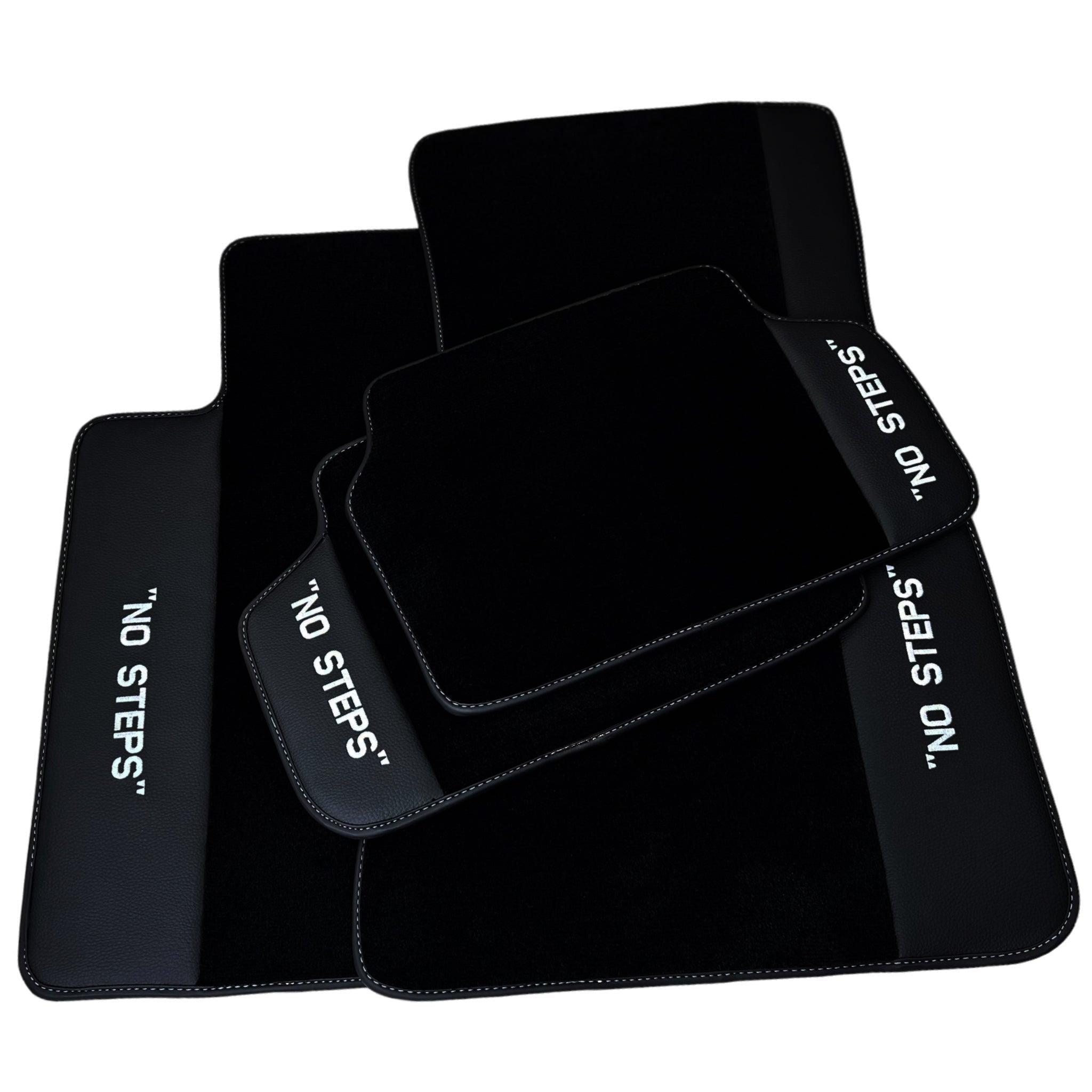 Black Floor Mats For BMW 5 Series E39 No Steps Edition - AutoWin