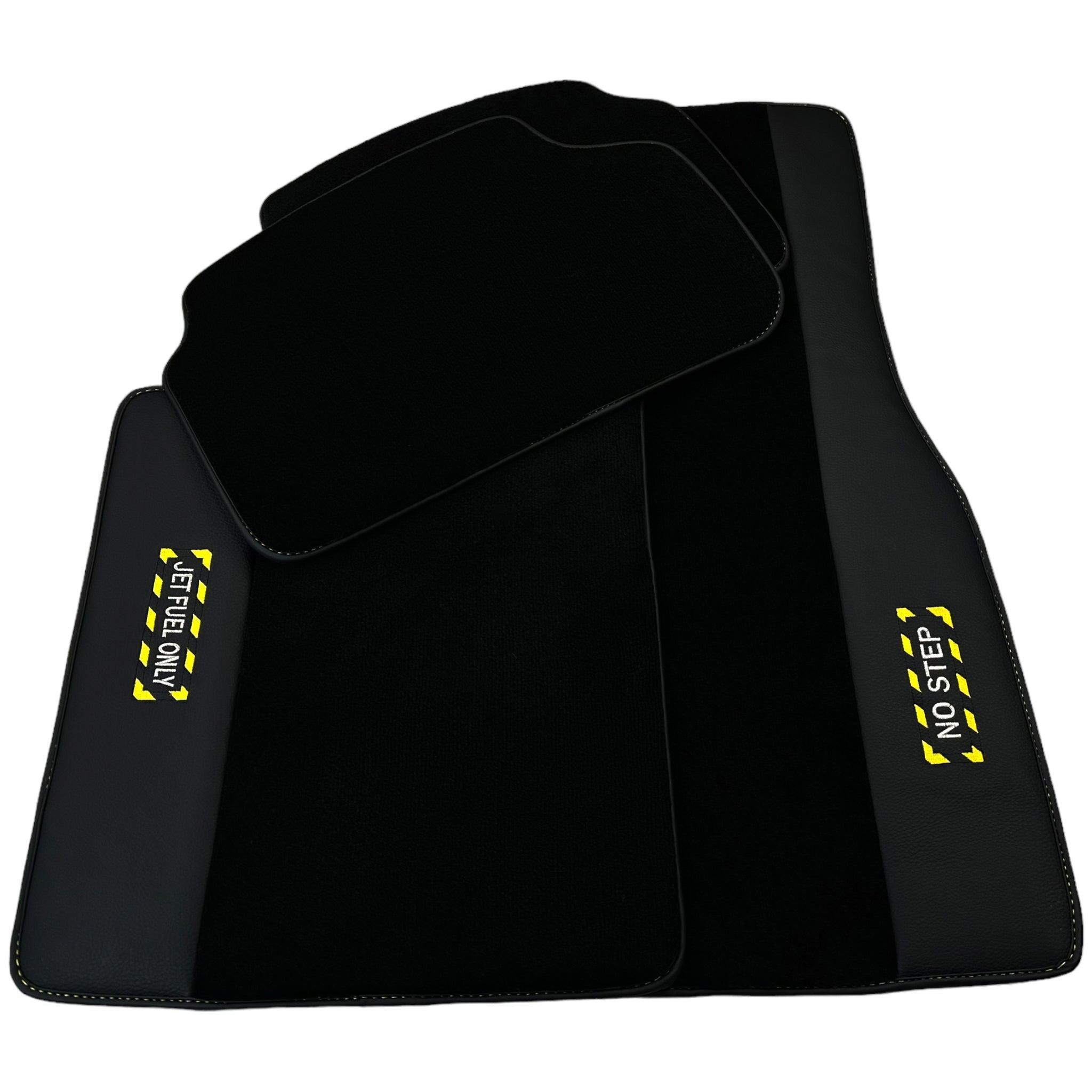 Black Floor Mats For BMW 5 Series F07 Gt | Fighter Jet Edition - AutoWin