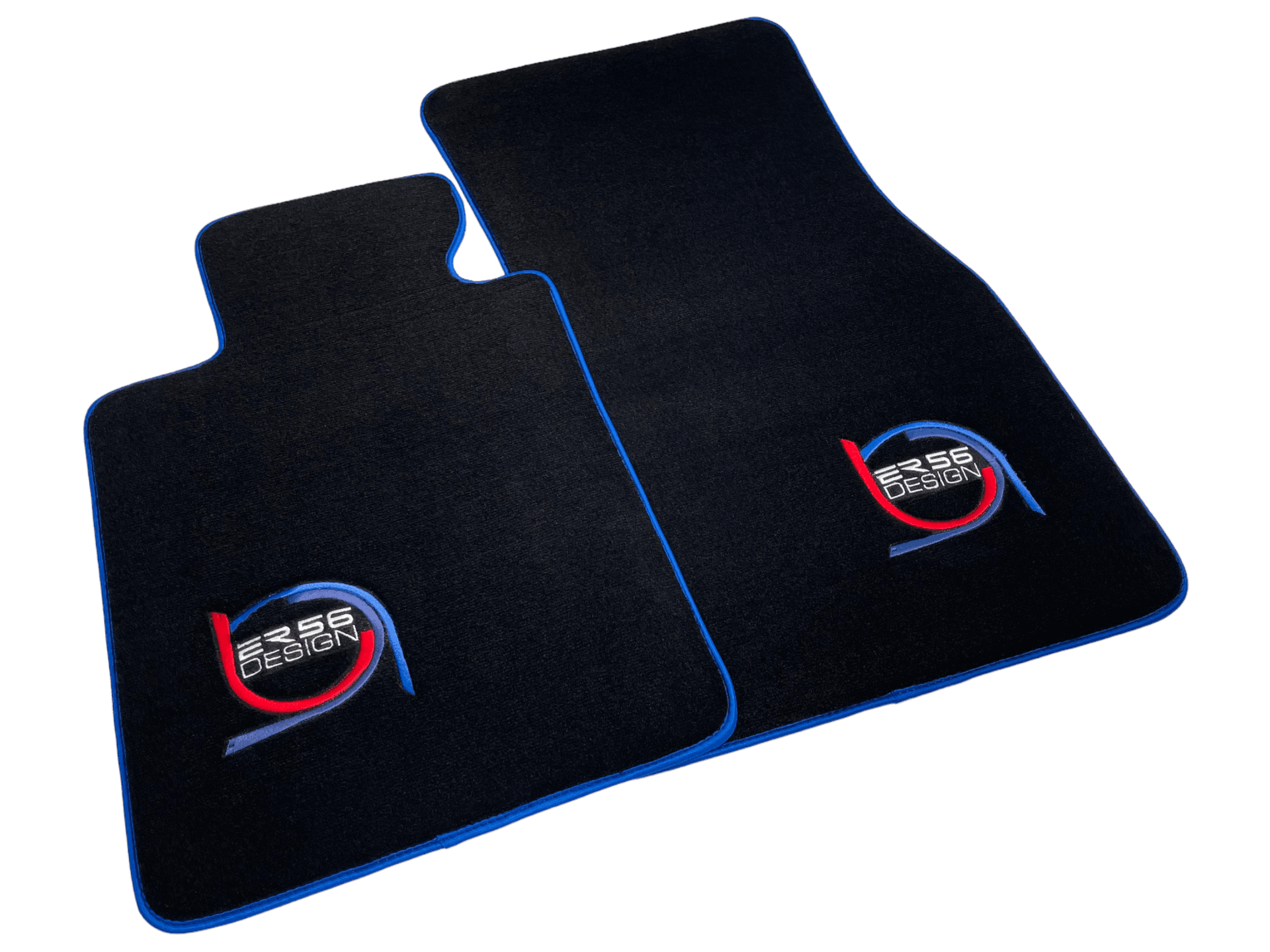 Black Floor Mats For BMW 8 Series G15 2-door Coupe ER56 Design Limited Edition Blue Trim - AutoWin