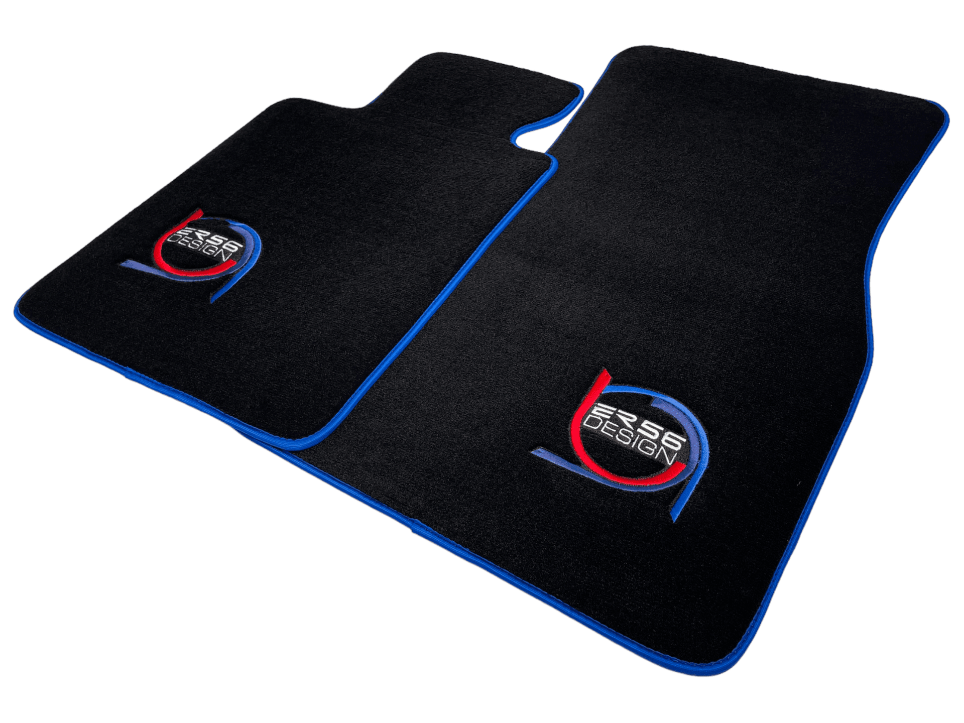 Black Floor Mats For BMW M3 E93 ER56 Design Limited Edition Blue Trim - AutoWin