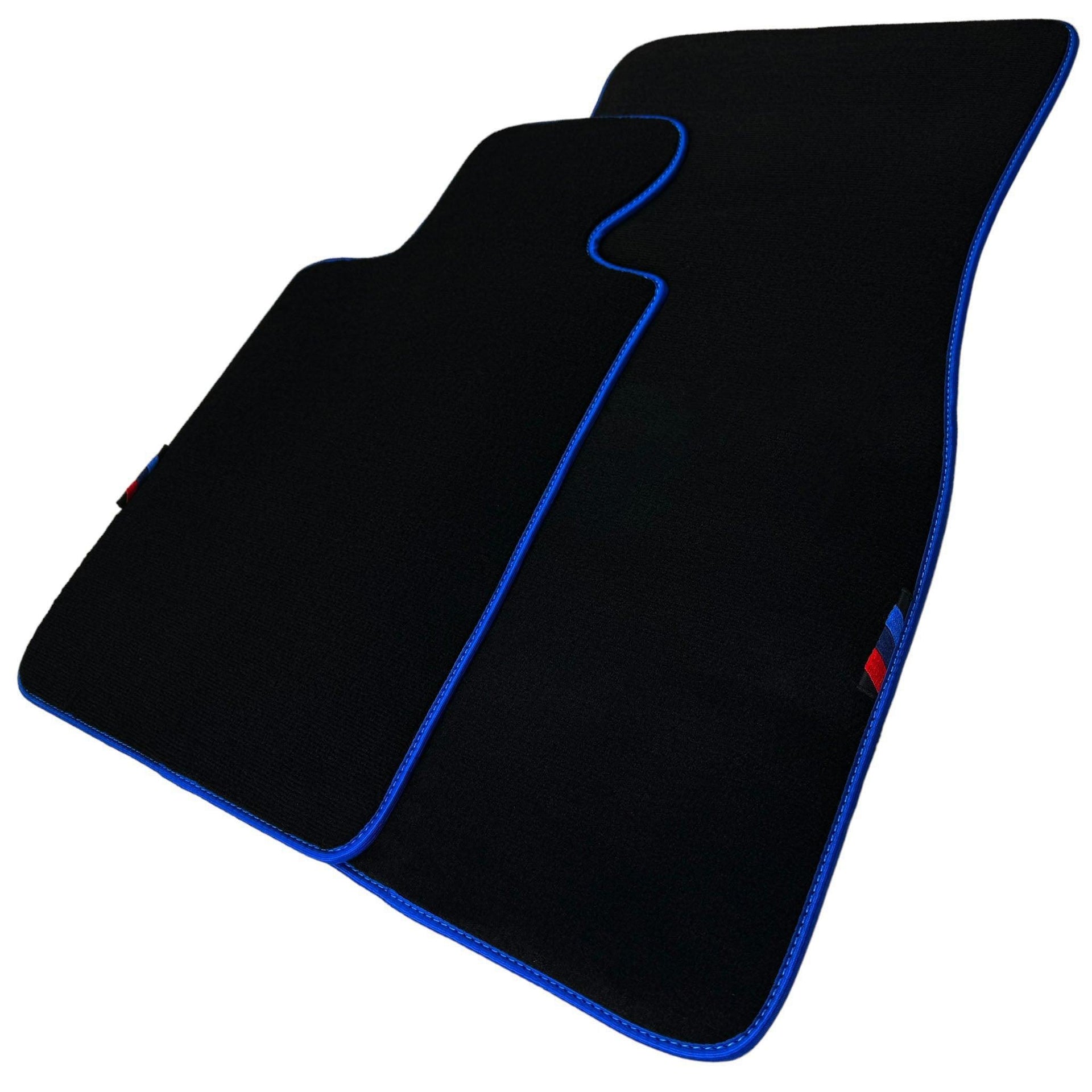 Black Floor Mats For BMW M4 Series F82 | Blue Trim AutoWin Brand - AutoWin