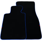 Black Floor Mats For BMW M8 Series Convertible F91 | Blue Trim AutoWin Brand - AutoWin