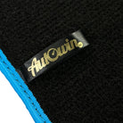 Black Floor Mats For BMW M8 Series Convertible F91 | Sky Blue Trim AutoWin Brand - AutoWin
