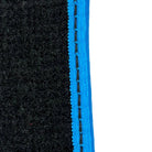 Black Floor Mats For BMW M8 Series Convertible F91 | Sky Blue Trim AutoWin Brand - AutoWin