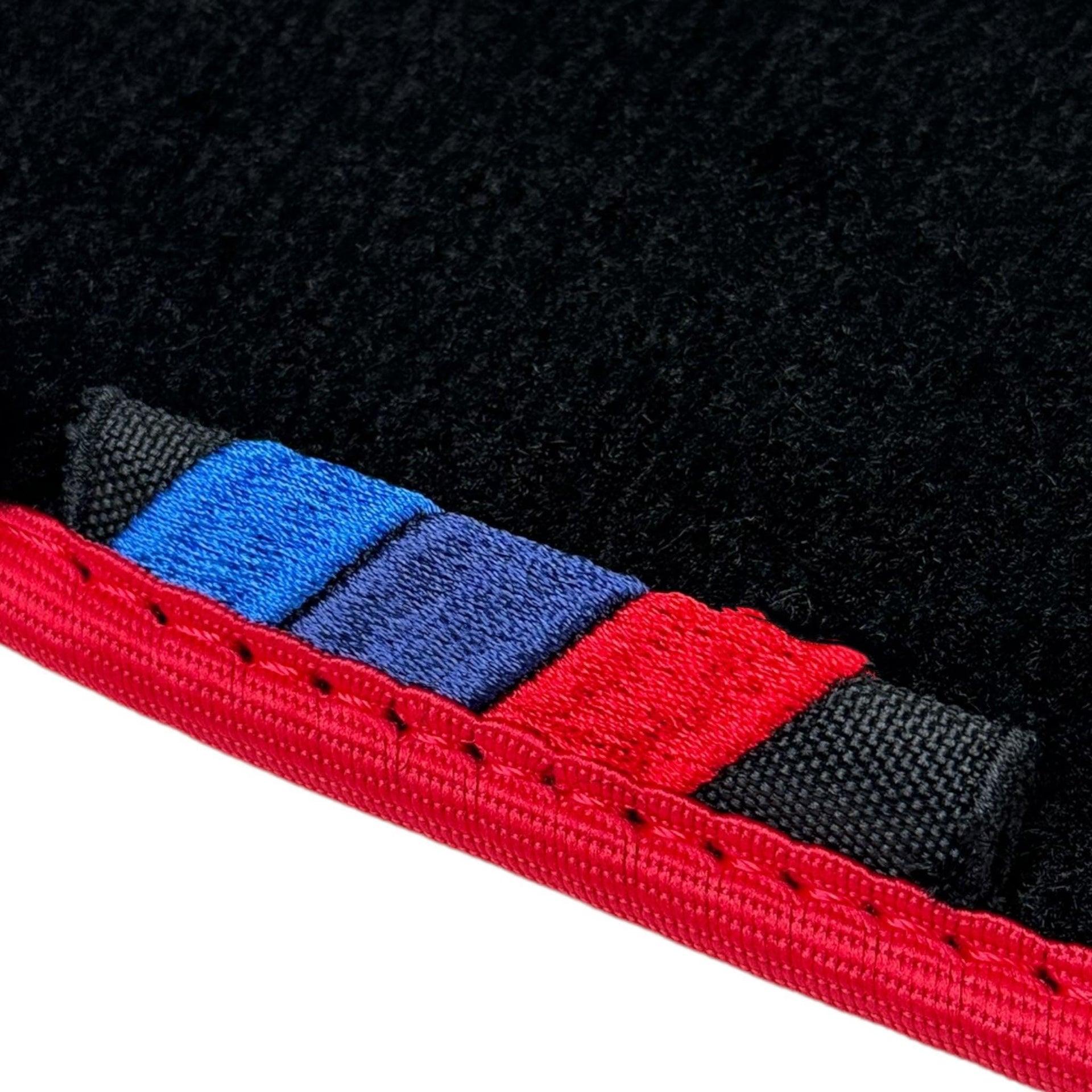 Black Floor Mats For BMW X3M Series F97 | Red Trim - AutoWin