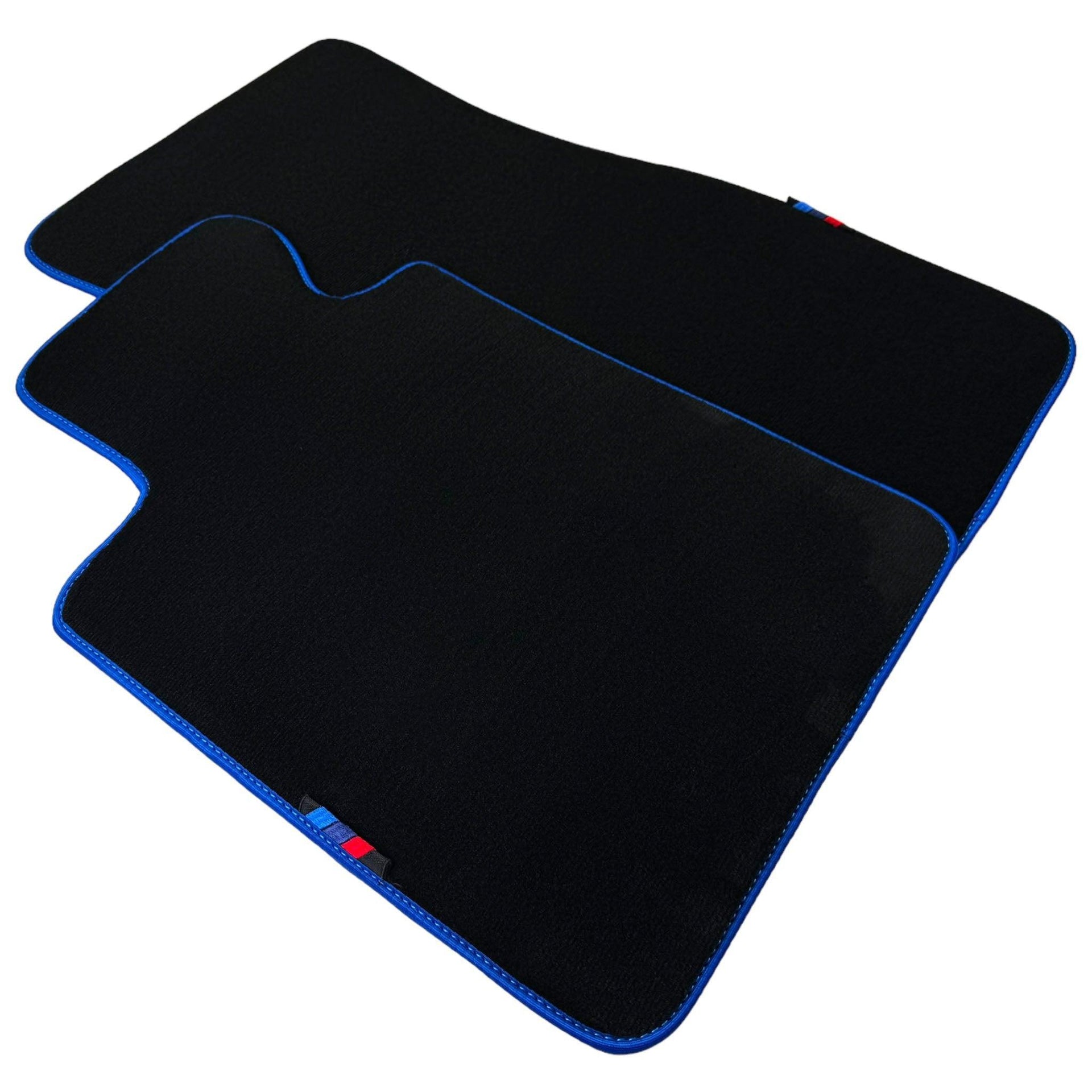 Black Floor Mats For BMW X4M Series F98 | Blue Trim - AutoWin