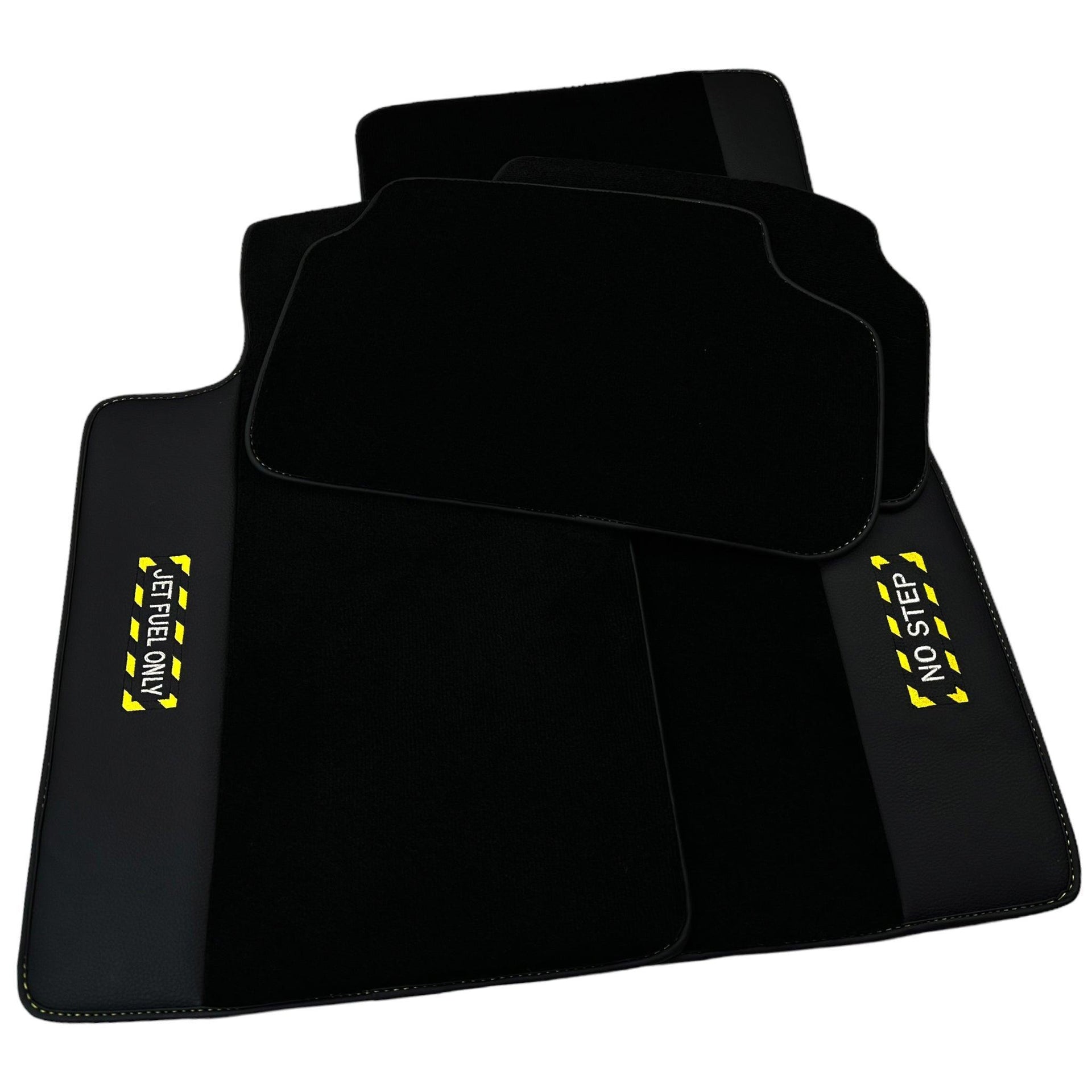 Black Floor Mats For BMW X4M Series F98 | Fighter Jet Edition - AutoWin