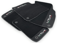 Black Floor Mats For Lamborghini Urus With Alcantara Leather - AutoWin