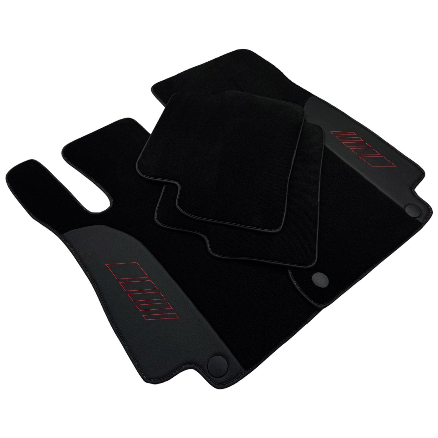 Black Floor Mats For Mercedes Benz C-Class W203 Sedan (2000-2007) | AutoWin Edition - AutoWin