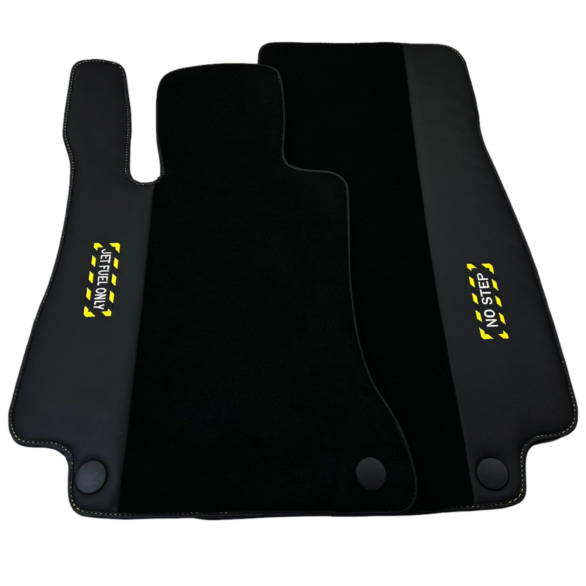 Black Floor Mats For Mercedes Benz E-Class S213 All Terrain (2017-2020) | Fighter Jet Edition - AutoWin