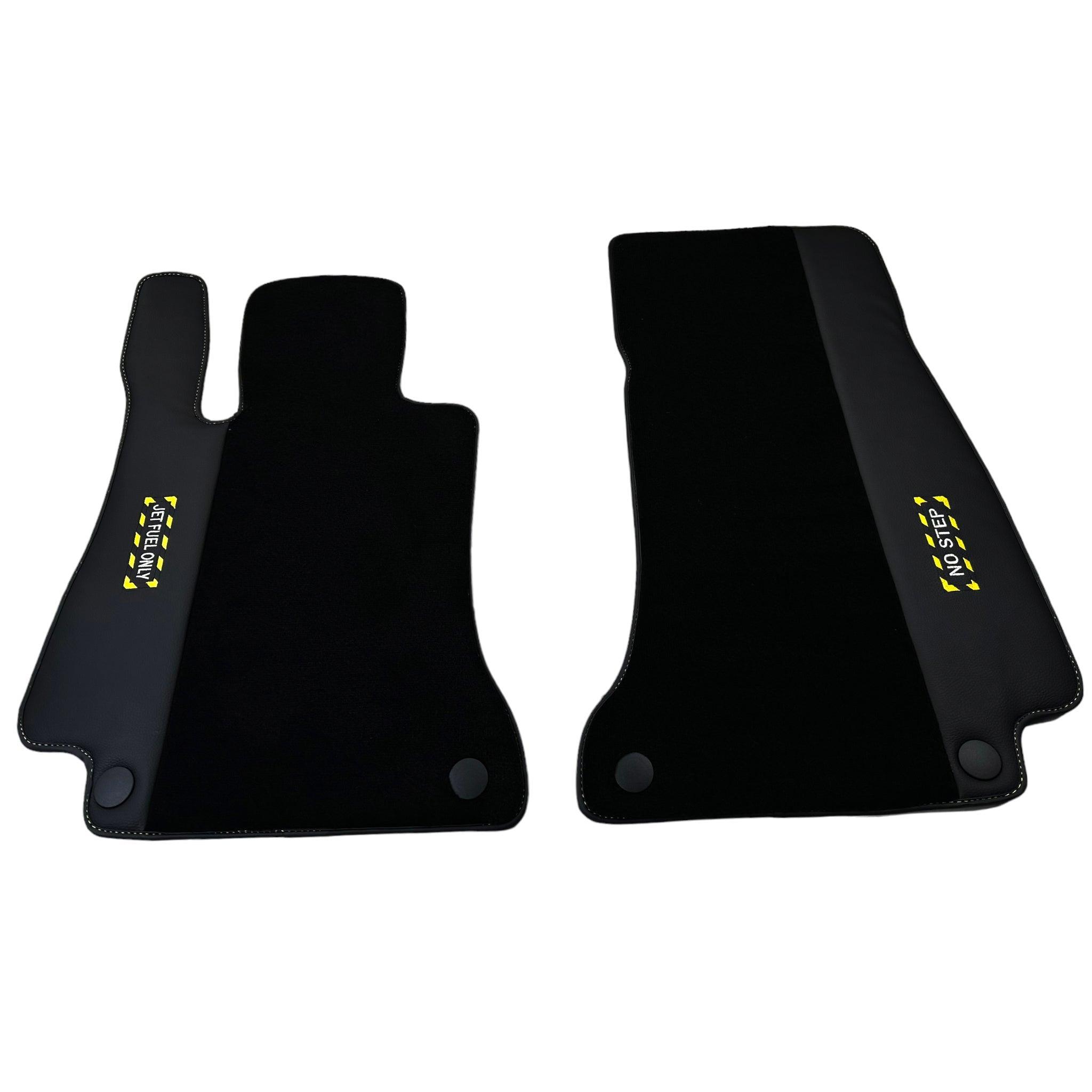 Black Floor Mats For Mercedes Benz EQA-Class H243 (2021-2023) | Fighter Jet Edition - AutoWin