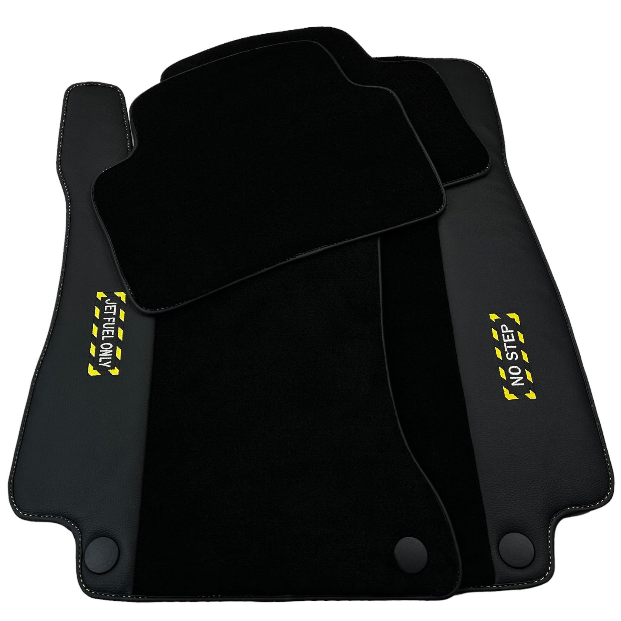 Black Floor Mats For Mercedes Benz EQA-Class H243 (2021-2023) | Fighter Jet Edition - AutoWin