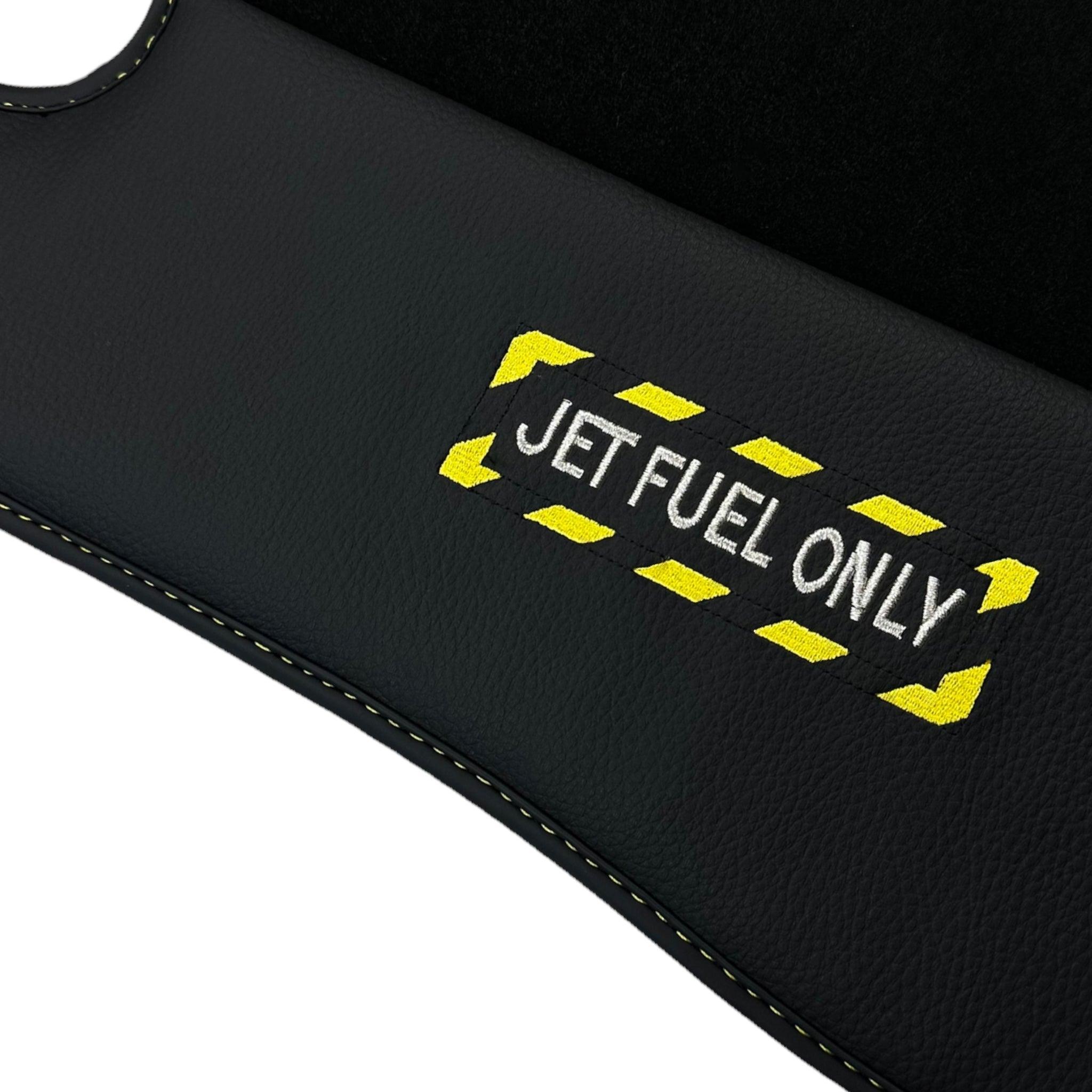 Black Floor Mats For Mercedes Benz EQA-Class H243 (2021-2023) | Fighter Jet Edition - AutoWin