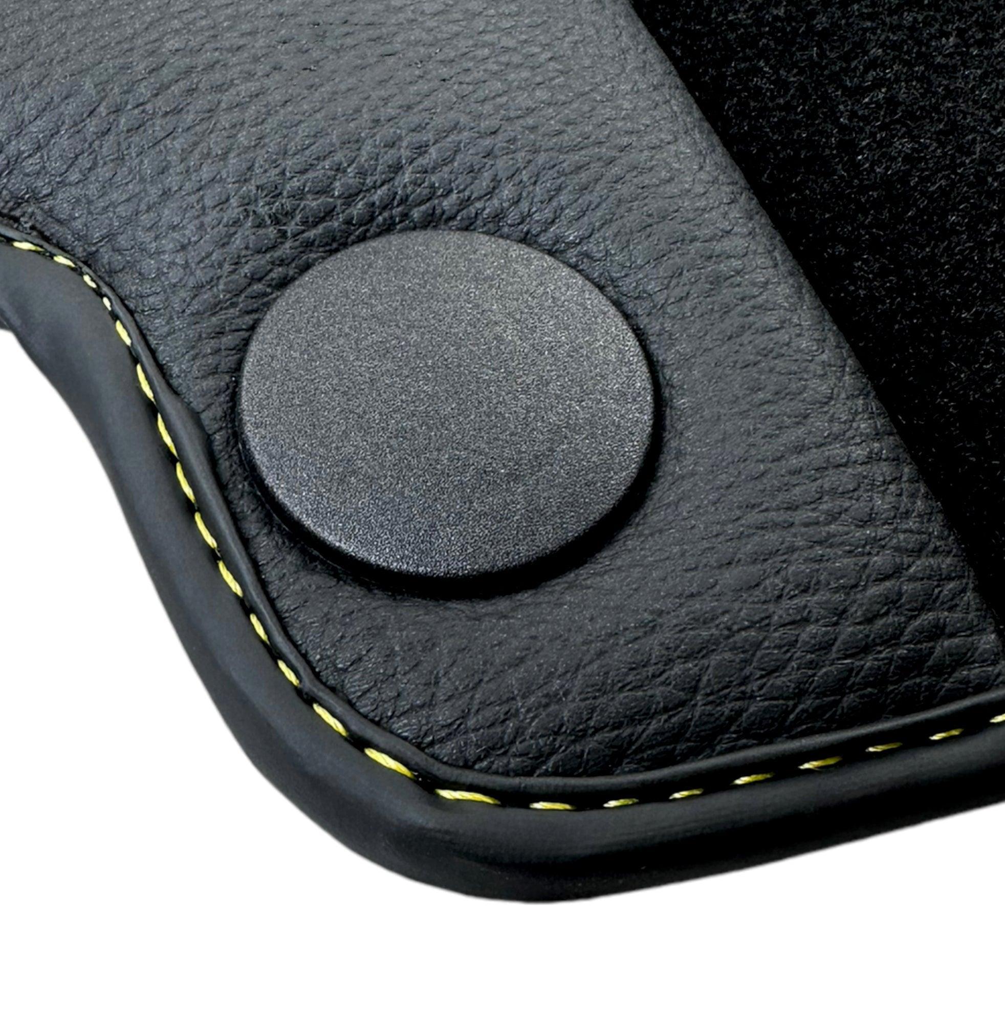 Black Floor Mats For Mercedes Benz EQA-Class H243 (2021-2023) | Fighter Jet Edition - AutoWin