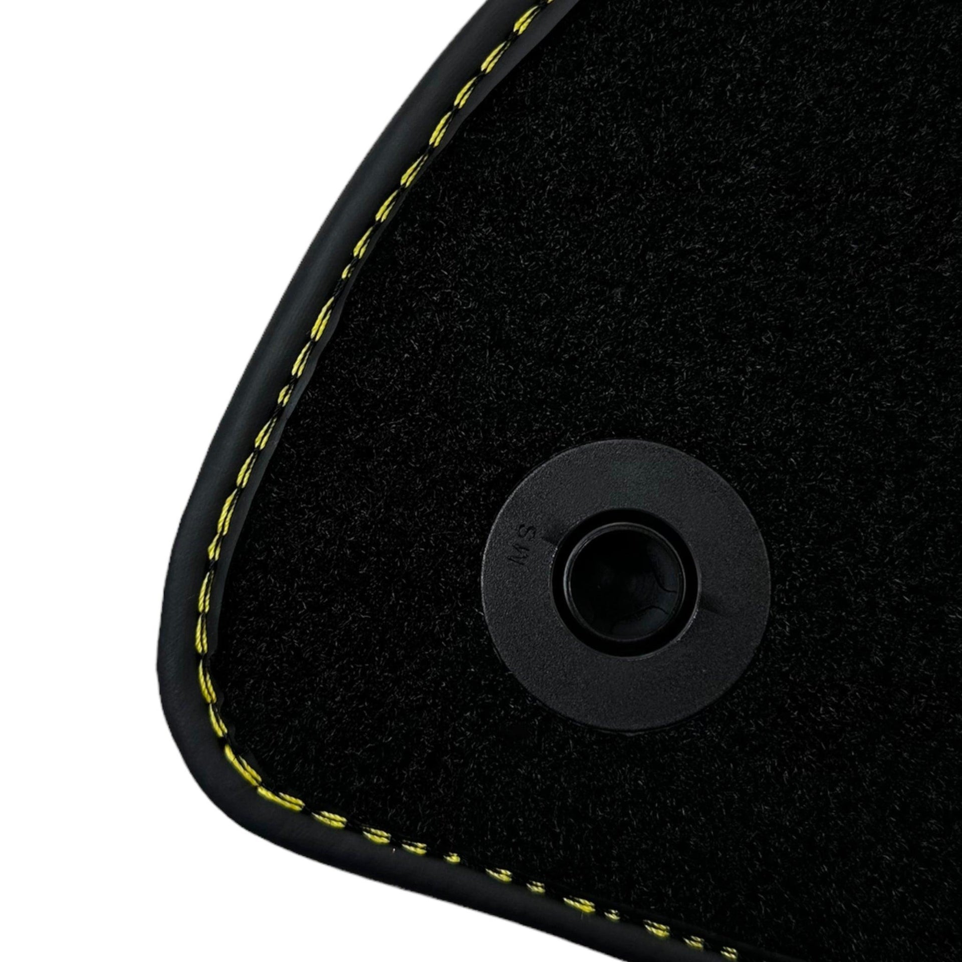 Black Floor Mats For Mercedes Benz V-Class 447 Front (2019-2023) | Fighter Jet Edition - AutoWin