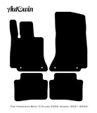 Black Luxury Floor Mats For Mercedes Benz C-Class S206 Wagon (2021-2023) | ER56 Design - AutoWin