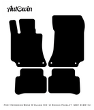 Black Luxury Floor Mats For Mercedes Benz E-Class W212 Sedan Facelift (2013-2016) | ER56 Design - AutoWin