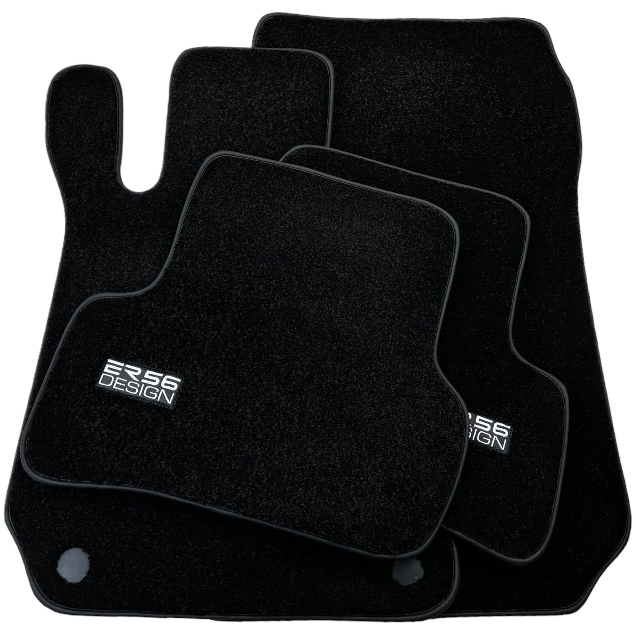 Black Luxury Floor Mats For Mercedes Benz EQA-Class H243 (2021-2023) | ER56 Design - AutoWin