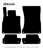 Black Luxury Floor Mats For Mercedes Benz S-Class C217 Coupe (2014-2023) | ER56 Design - AutoWin