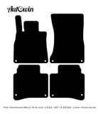 Black Luxury Floor Mats For Mercedes Benz S-Class V222 (2013-2020) Long Wheelbase | ER56 Design - AutoWin