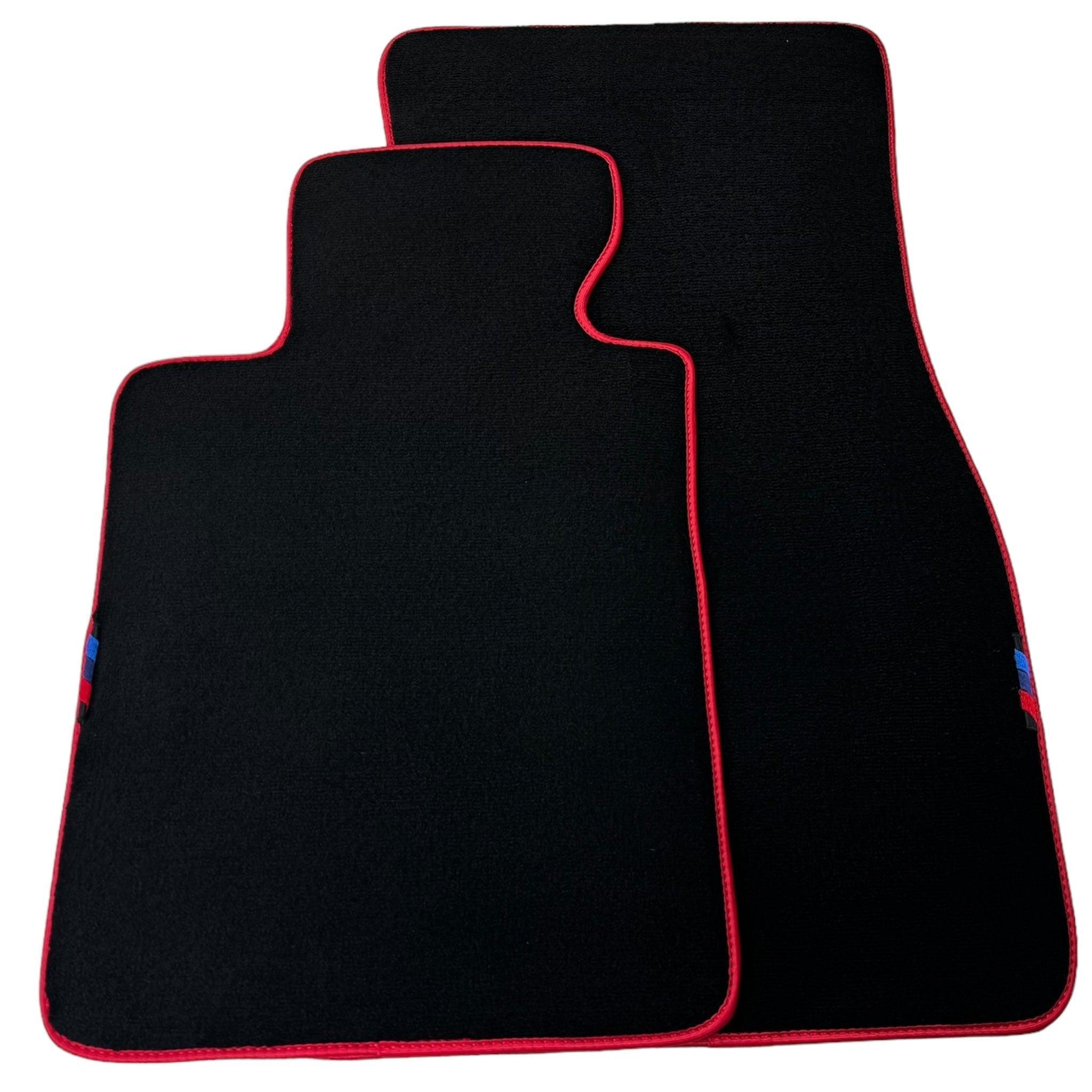 Black Mats For BMW 1 Series F21 3-door Hatchback | Red Trim - AutoWin