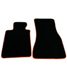 Black Mats For BMW iX1 - U11 SUV | Orange Trim - AutoWin