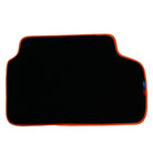 Black Mats For BMW iX1 - U11 SUV | Orange Trim - AutoWin