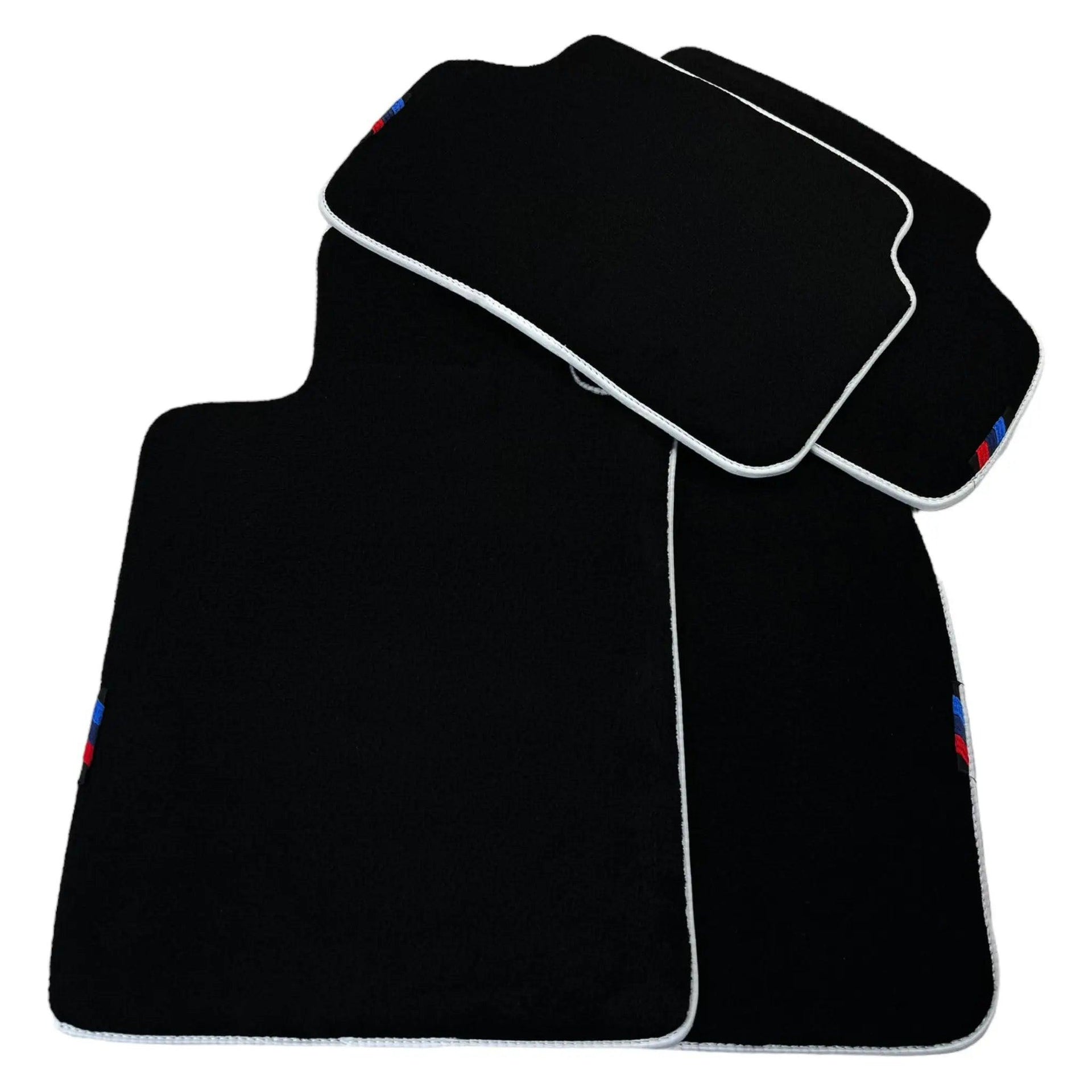 Black Mats For BMW M3 E93 | White Trim - AutoWin