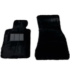 Black Sheepskin Floor Floor Mats For BMW 7 Series F02 - AutoWin