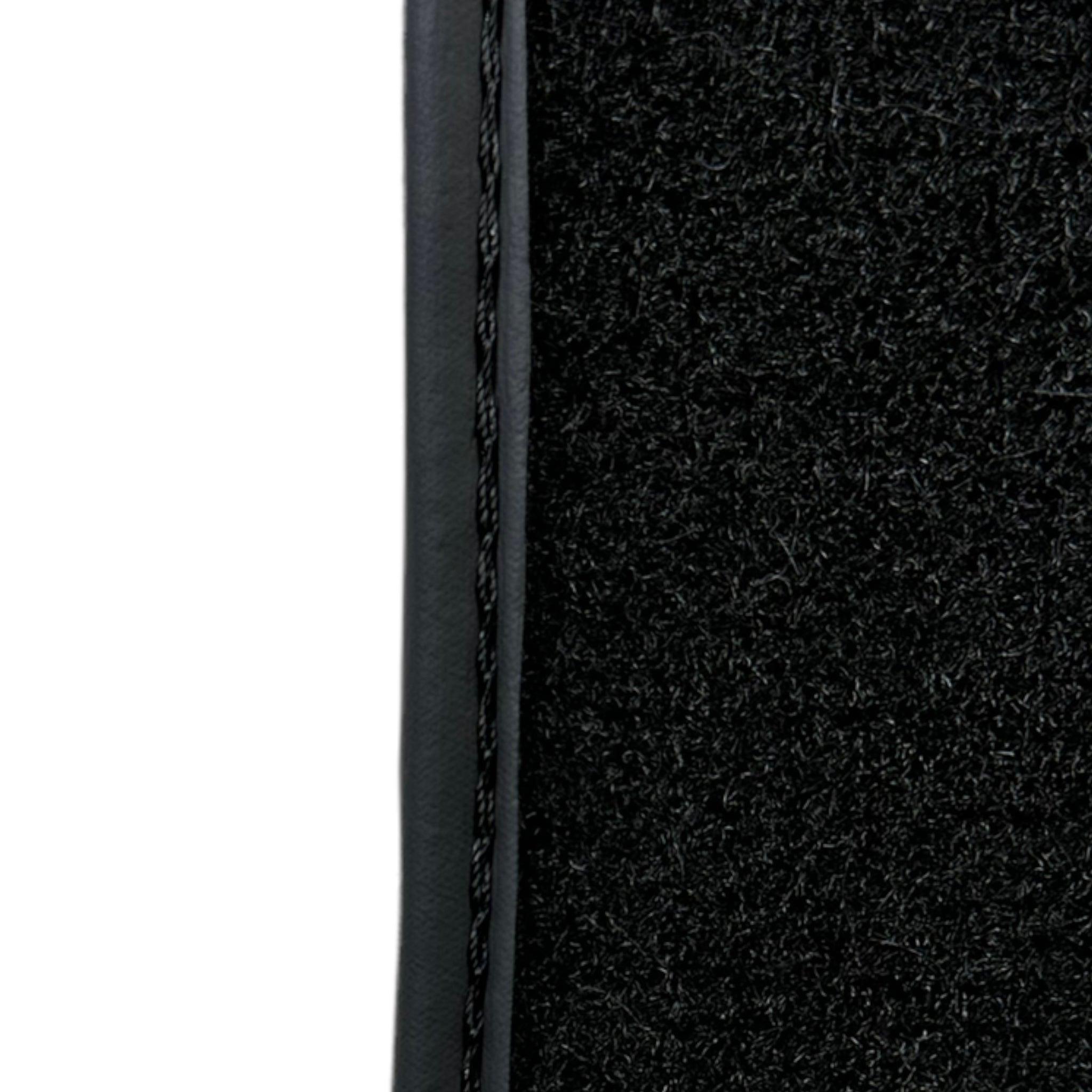 Black Sheepskin Floor Mats For BMW 3 Series E30 4-doors Sedan - AutoWin