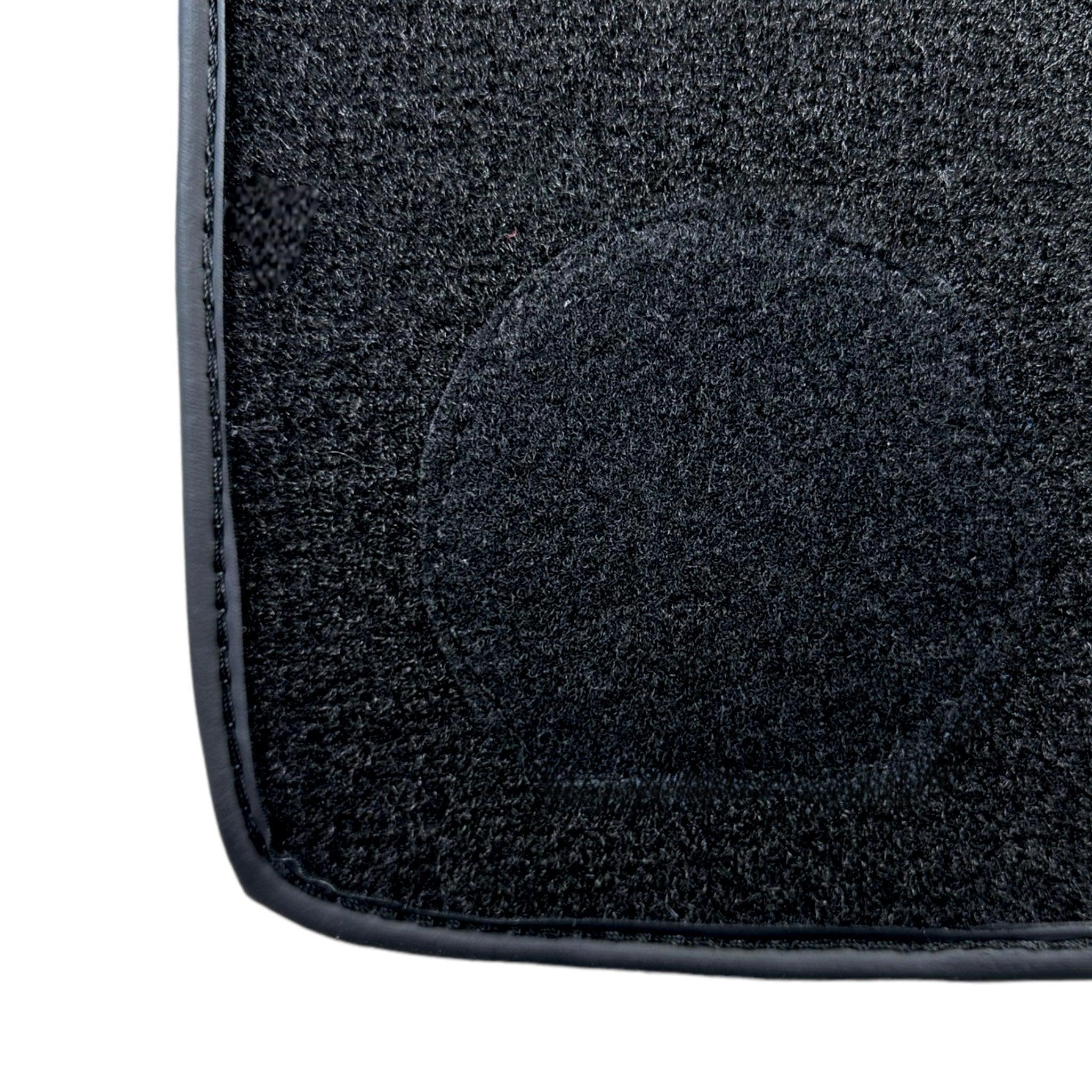 Black Sheepskin Floor Mats For BMW 3 Series E30 4-doors Sedan - AutoWin