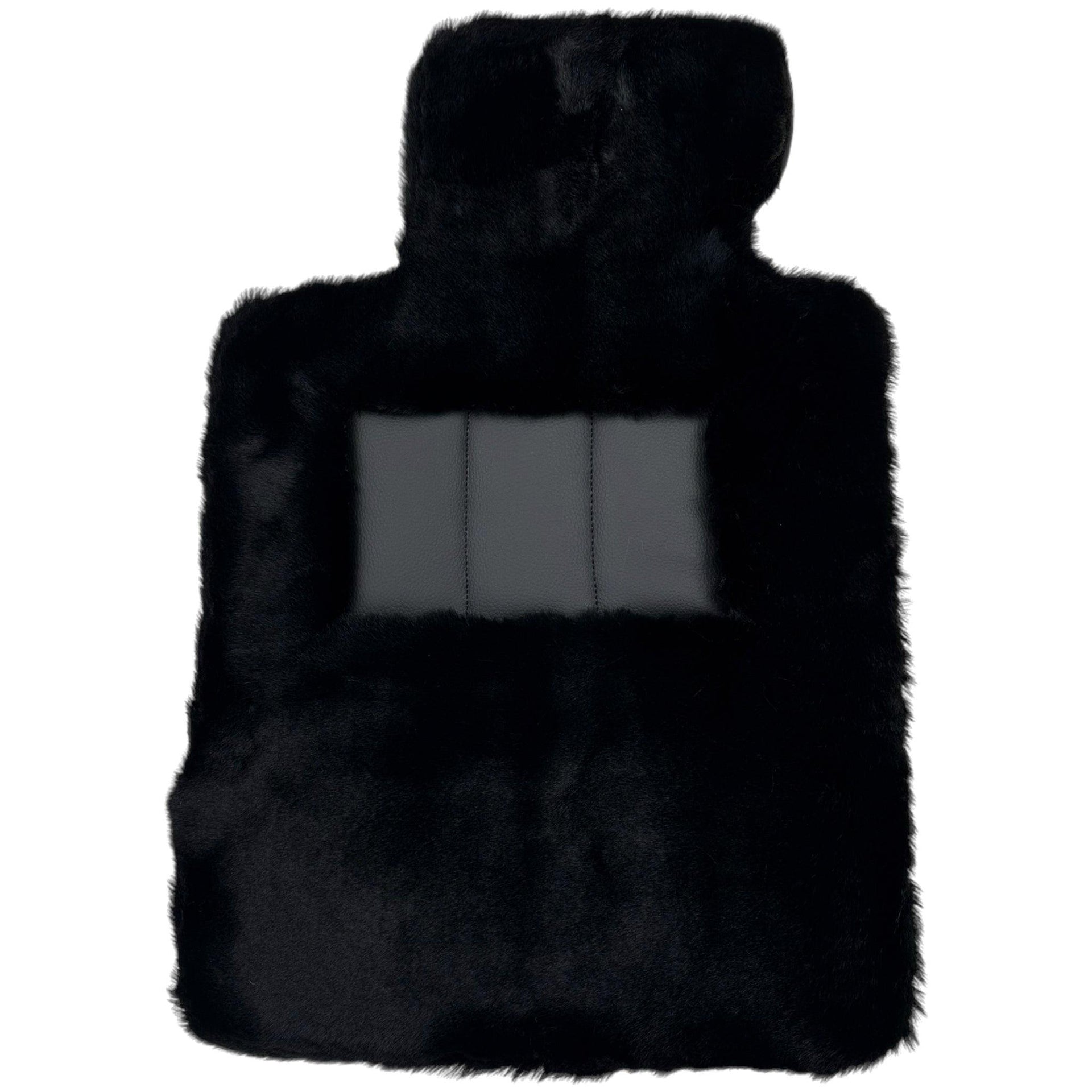 Black Sheepskin Floor Mats For BMW M3 E93 No Steps Edition - AutoWin