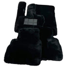 Black Sheepskin Floor Mats For Mercedes Benz C-Class C205 Coupe Facelift (2018-2023) | ER56 Design - AutoWin