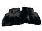 Black Sheepskin Floor Mats For Mercedes Benz C-Class C205 Coupe Facelift (2018-2023) | ER56 Design - AutoWin