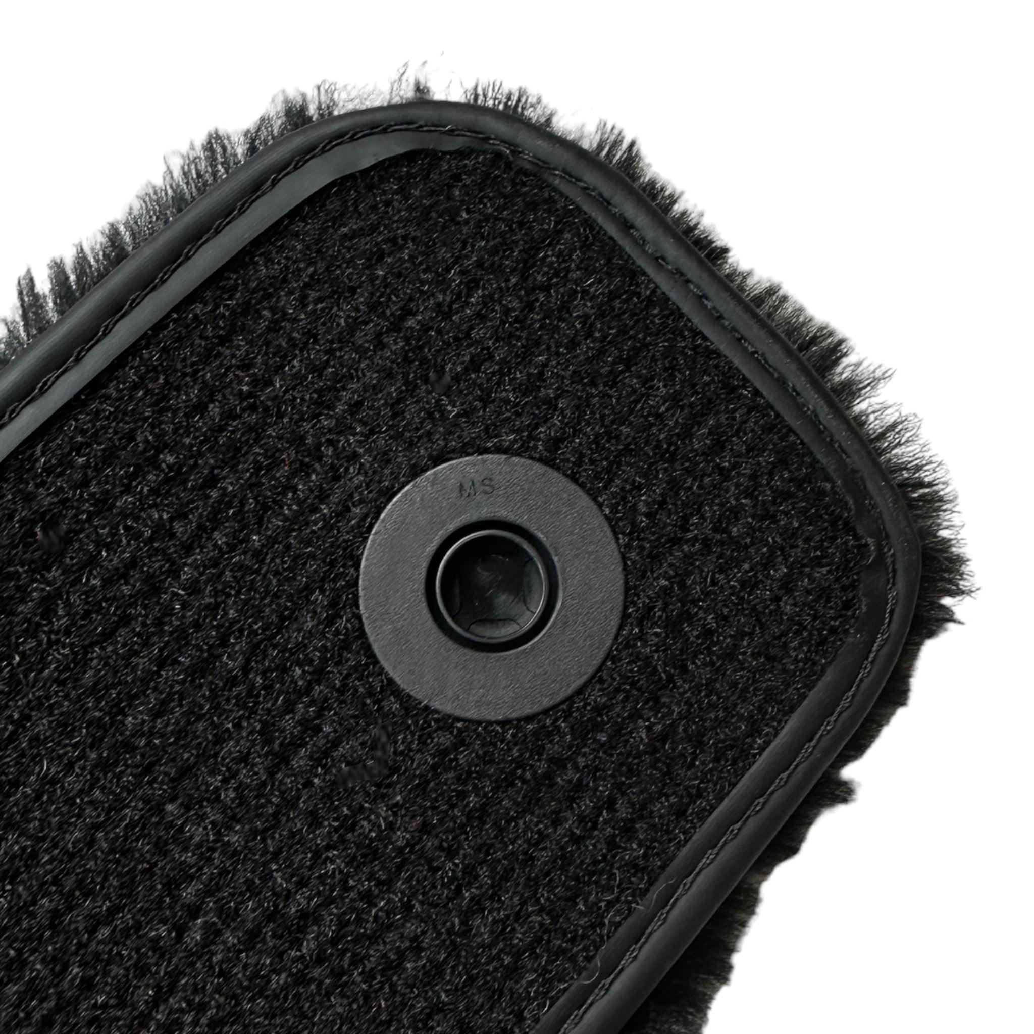 Black Sheepskin Floor Mats For Mercedes Benz EQA-Class H243 (2021-2023) | ER56 Design - AutoWin
