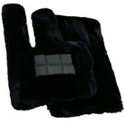 Black Sheepskin Floor Mats For Mercedes Benz GLE-Class C167 Coupe - 5 Seats (2020-2023) Hybrid | ER56 Design - AutoWin