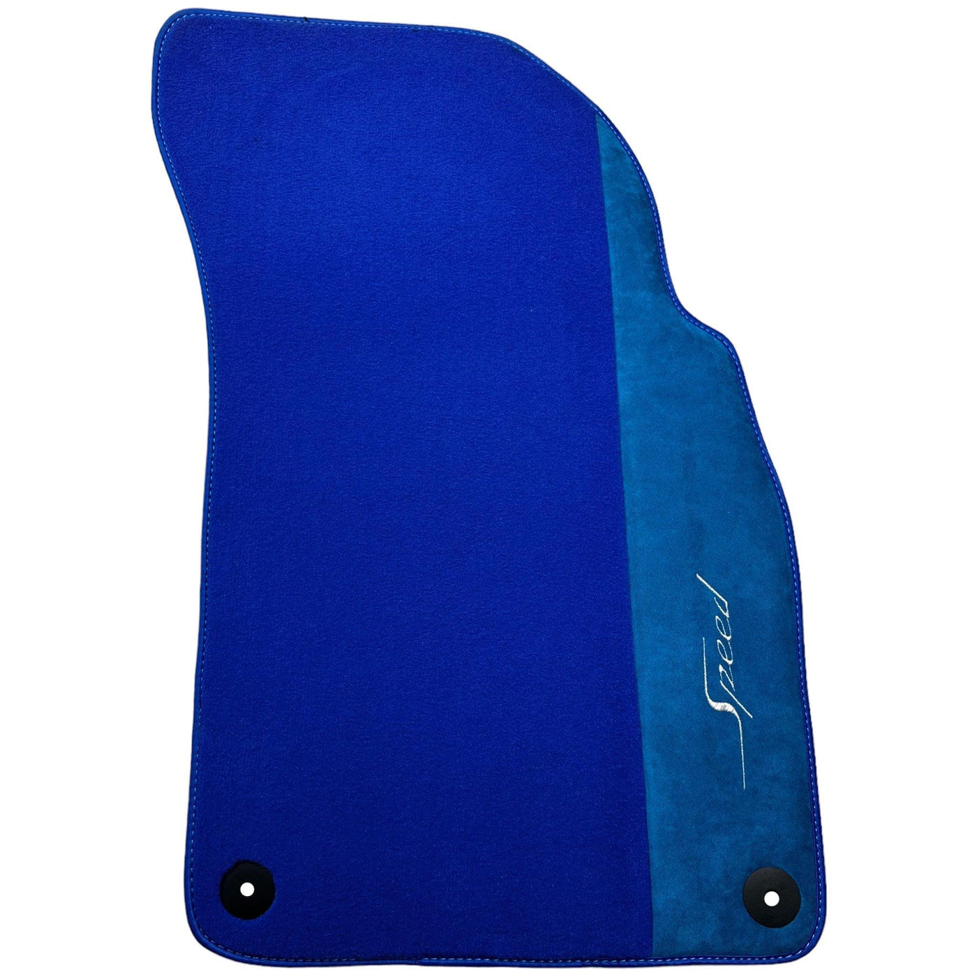 Blue Floor Mats For Bentley Mulsanne (2010-2020) with Alcantara Leather - AutoWin