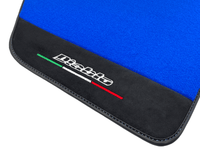 Blue Floor Mats for Lamborghini Diablo 1990-2001 With Alcantara Leather - AutoWin