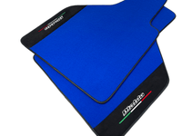 Blue Floor Mats for Lamborghini Diablo 1990-2001 With Alcantara Leather - AutoWin