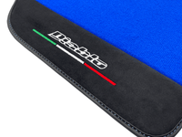 Blue Floor Mats for Lamborghini Diablo 1990-2001 With Alcantara Leather - AutoWin