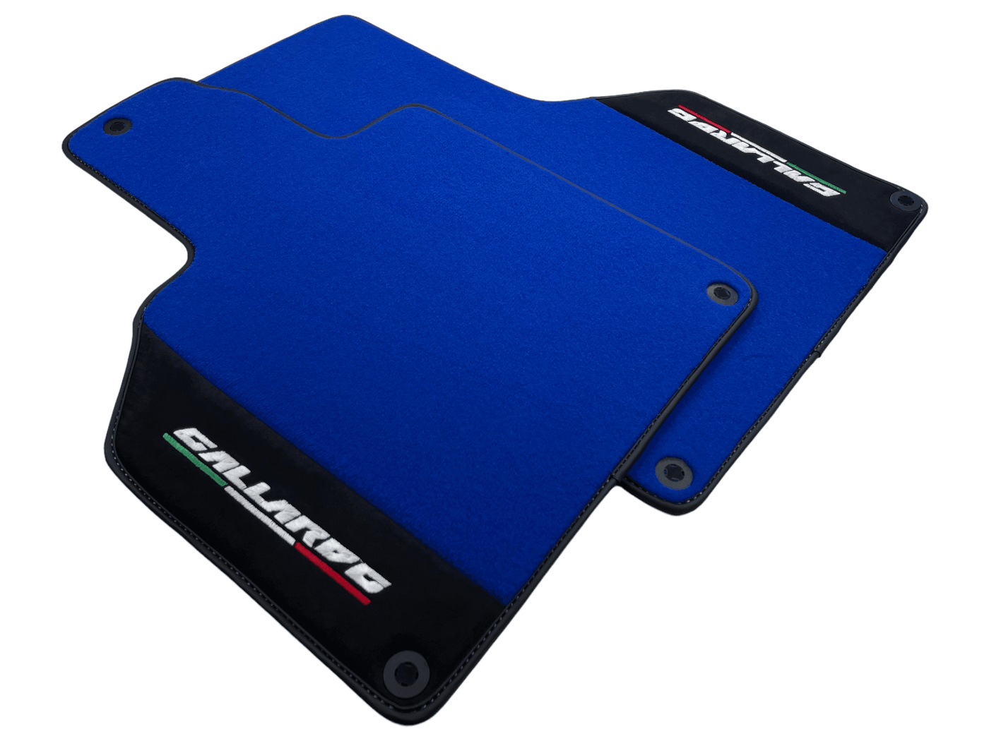 Blue Floor Mats for Lamborghini Gallardo With Alcantara Leather - AutoWin