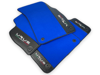 Blue Floor Mats For Lamborghini Urus With Carbon Leather - AutoWin