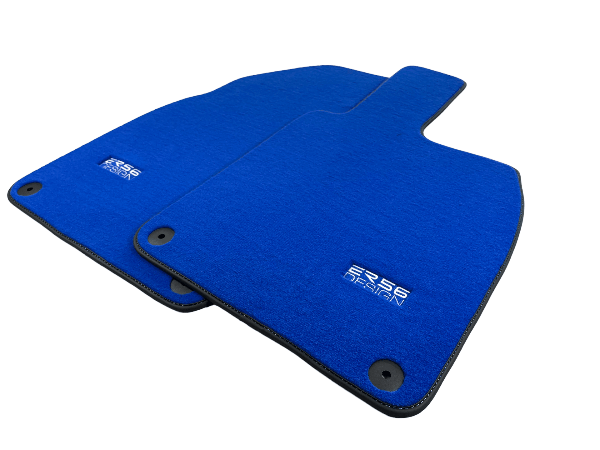 Blue Floor Mats for Porsche 718 Boxster 2016-2023 ER56 Design - AutoWin