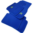 Blue Mats For BMW 3 Series E46 4-door Sedan Tailored Set Perfect Fit - AutoWin