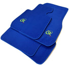 Blue Mats For BMW 3 Series E46 4-door Sedan Tailored Set Perfect Fit - AutoWin