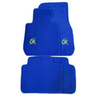 Blue Mats For BMW 3 Series E46 4-door Sedan Tailored Set Perfect Fit - AutoWin