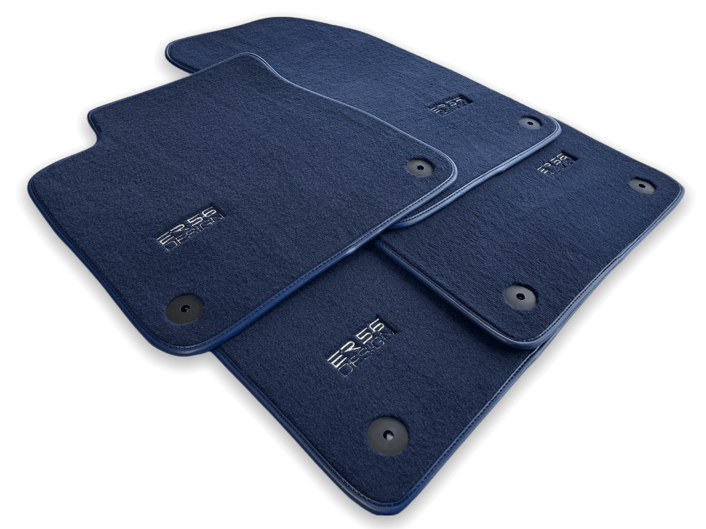 Dark Blue Floor Mats for Audi A3 - 5-door Sportback Hybrid (2021 - 2024) | ER56 Design - AutoWin