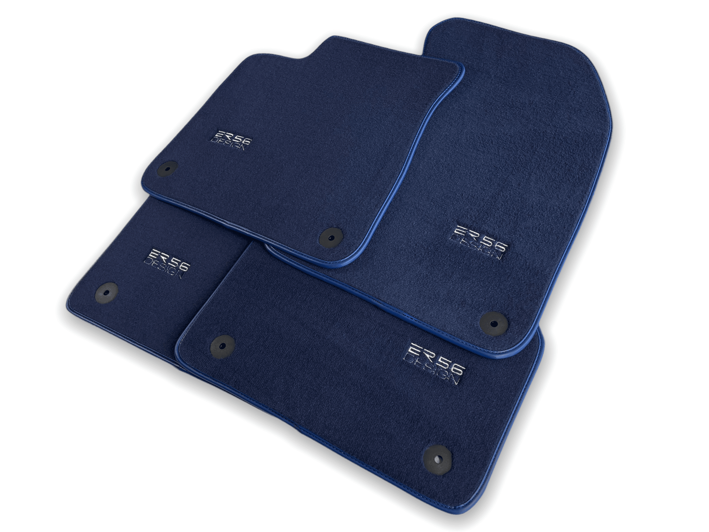 Dark Blue Floor Mats for Audi A3 - 5-door Sportback (MHEV) Mild Hybrid Electric Vehicle (2021 - 2024) | ER56 Design - AutoWin